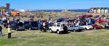 Blyth Car Show 2022 Panorama of Blyth Car Show 2022